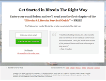 Tablet Screenshot of bitcoinsurvivalguide.com